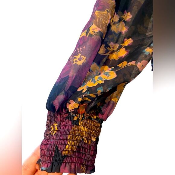 Free People | FP Intimately Wanderlust Bodysuit in Black floral Size L. NWT - Picture 11 of 16